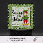 Load image into Gallery viewer, Santa's Little Helper Square Light Base Design
