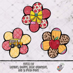 Load image into Gallery viewer, School Teacher Chubby Flower Design Bundle