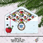 Load image into Gallery viewer, Teacher Letter Gift Card Holder Sublimation Design