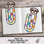 Load image into Gallery viewer, Shih Tzu Bookmark Design