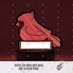 Load image into Gallery viewer, Red Cardinal Sign Light Base Design