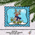 Load image into Gallery viewer, Cute Reindeer Horizontal Stamp Design