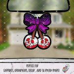 Load image into Gallery viewer, Skull Cherries with Halloween Bow Design