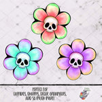 Load image into Gallery viewer, Halloween Skull Chubby Flower Design Bundle