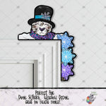 Load image into Gallery viewer, Snow Leopard Snowflake Corner Sitter Design