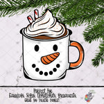 Load image into Gallery viewer, Snowman Camping Mug Design