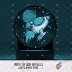 Load image into Gallery viewer, Outerspace Rocket Round Light Base Design