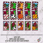 Load image into Gallery viewer, Maroon Sports Mom Hair Clip Design Vol 1