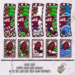 Load image into Gallery viewer, Maroon Sports Mom Hair Clip Design Vol 3