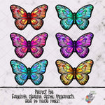 Load image into Gallery viewer, Stained Glass Butterfly Design Bundle