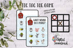 Load image into Gallery viewer, Farm Tic Tac Toe Sublimation Design