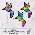 Load image into Gallery viewer, Tye Die Hummingbird Design Bundle