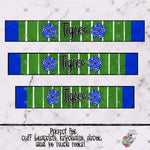 Load image into Gallery viewer, Tigers Cheerleader Cuff Bracelet Design