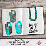 Load image into Gallery viewer, Turquoise Paperclip Design Bundle