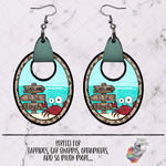 Load image into Gallery viewer, Welcome to the Beach Oval with Leather Design