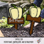 Load image into Gallery viewer, Bell Pepper Garden Stake Design Bundle