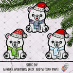 Load image into Gallery viewer, White Sitting Polar Bear Design Bundle