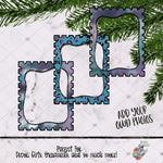 Load image into Gallery viewer, Blue and Purple Add Your Own Photo Stamp Design