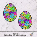 Load image into Gallery viewer, Tie-dye Easter Egg Design