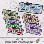 Load image into Gallery viewer, Horizontal Graduation Cap 2025 Design Bundle 3