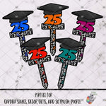 Load image into Gallery viewer, Graduation Cap 25 Garden Stake Design Bundle