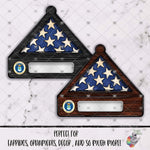 Load image into Gallery viewer, Military Branch Memorial Flag Case Design
