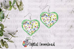 Load image into Gallery viewer, Alien Heart Sublimation Design
