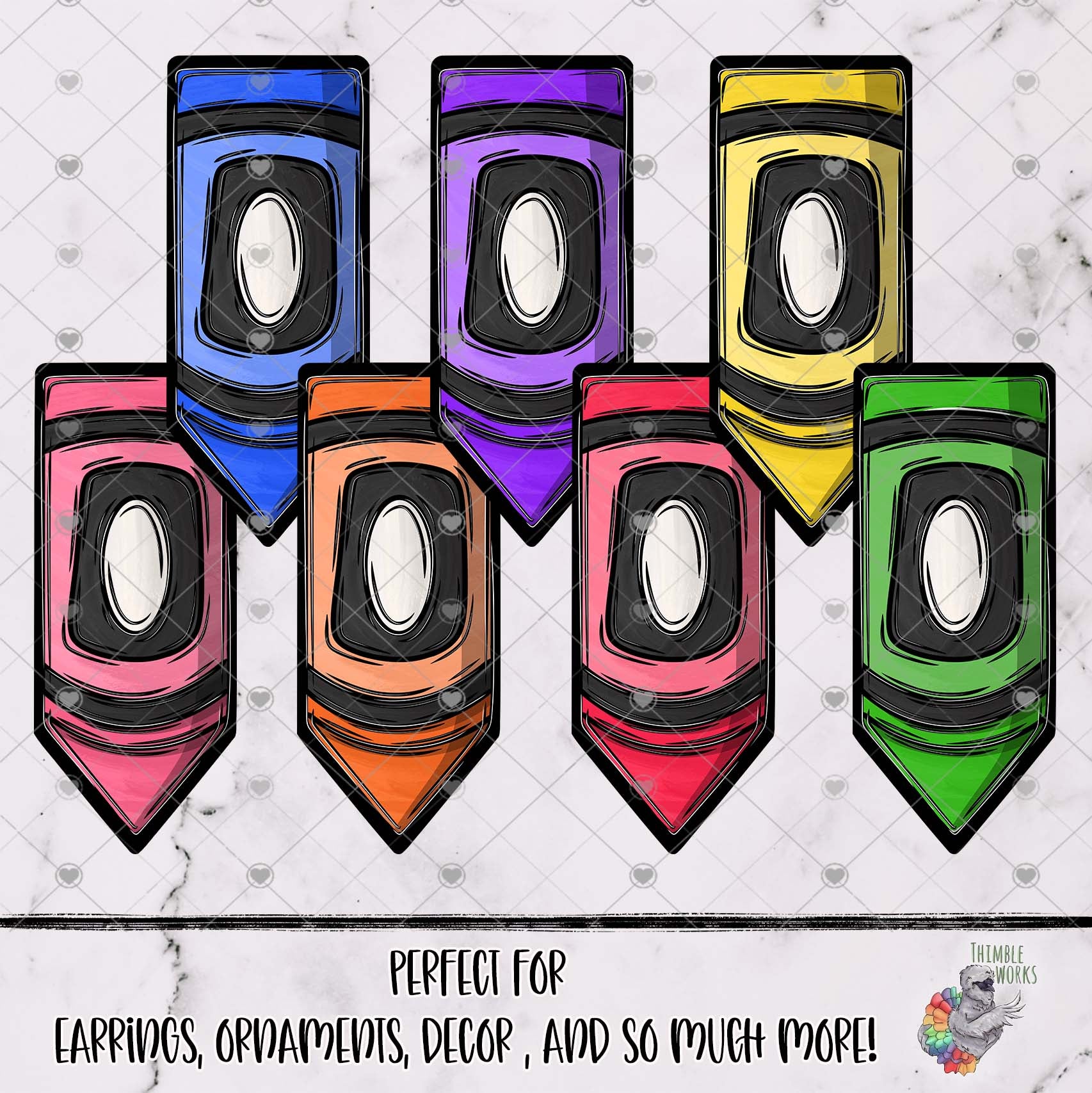 Crayons Pencil Design Bundle