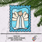 Load image into Gallery viewer, Angel Stamp Sublimation Design
