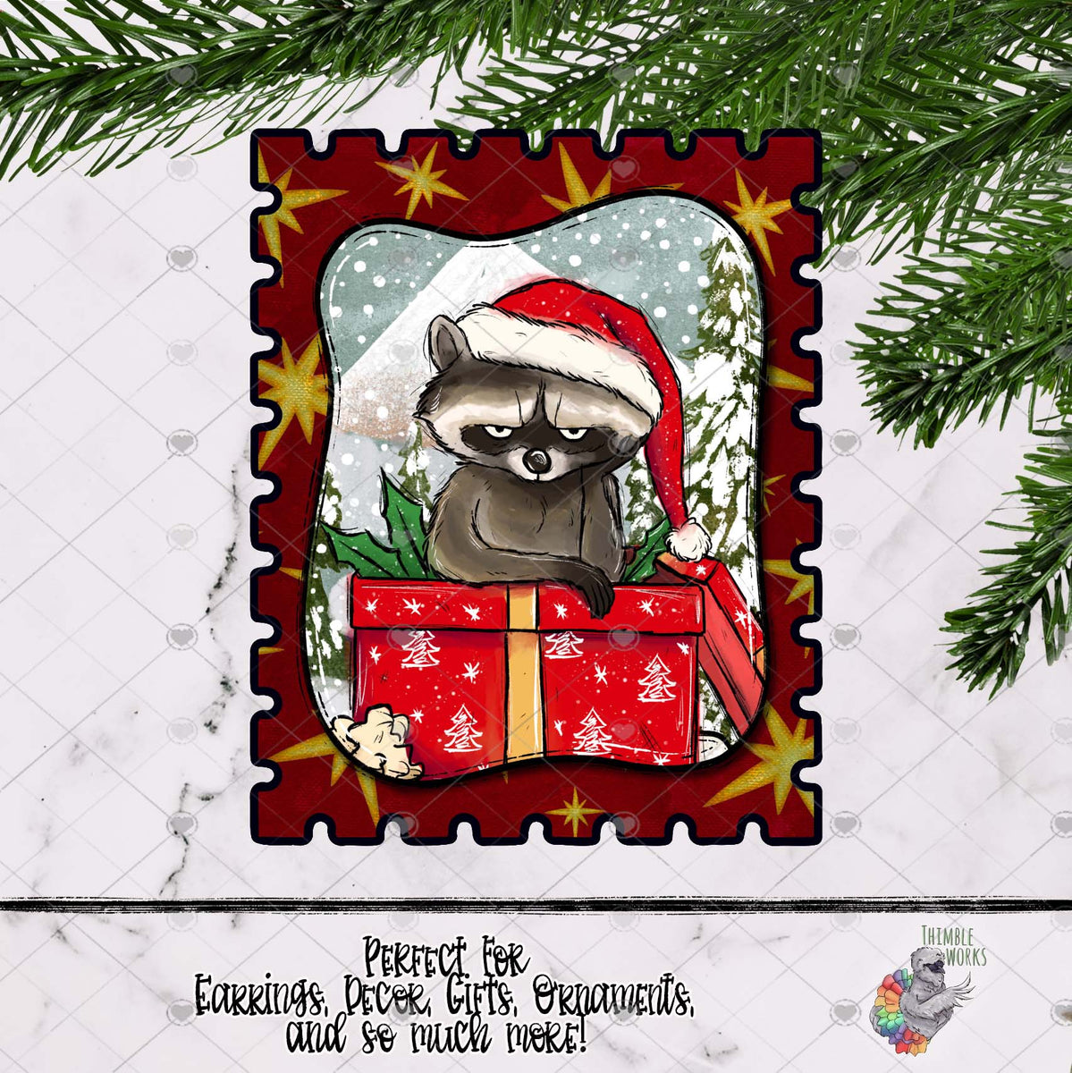 Grumpy Raccoon Stamp Design – ThimbleWorks