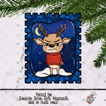 Load image into Gallery viewer, Grumpy Reindeer Stamp Design
