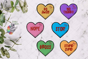 Anti-Valentine's Day Hearts Design Bundle