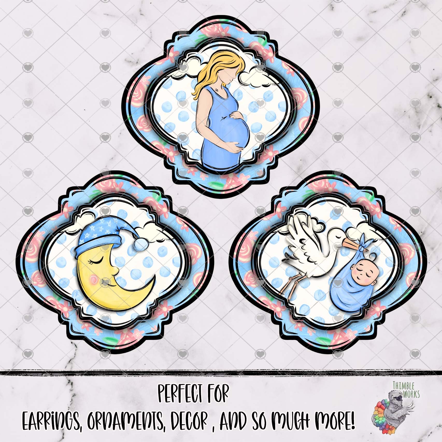 Baby Boy Fancy Bulb Design Bundle