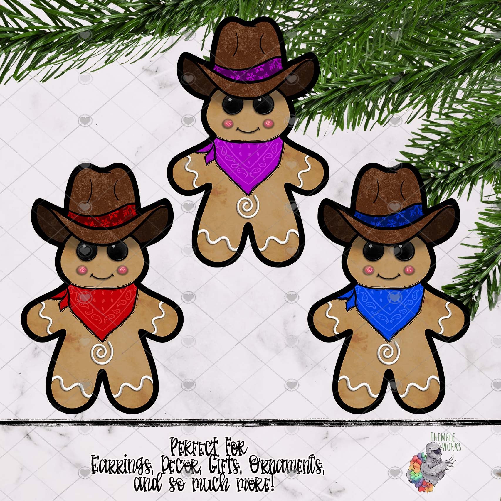 Farm Cowboy Gingerbread Design Bundle