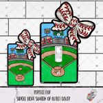 Load image into Gallery viewer, Baseball Bow Outlet Cover Design
