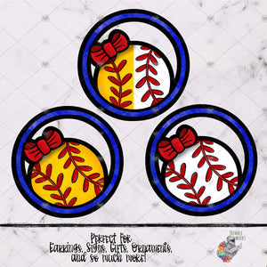 Softball and Baseball Hoop Design Bundle