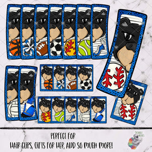 Bearcats Sports Hair Clip Design Bundle