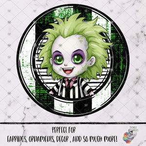 Beatle Halloween Mugshot Round Design