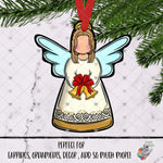 Load image into Gallery viewer, Christmas Bells Golden Angel Design
