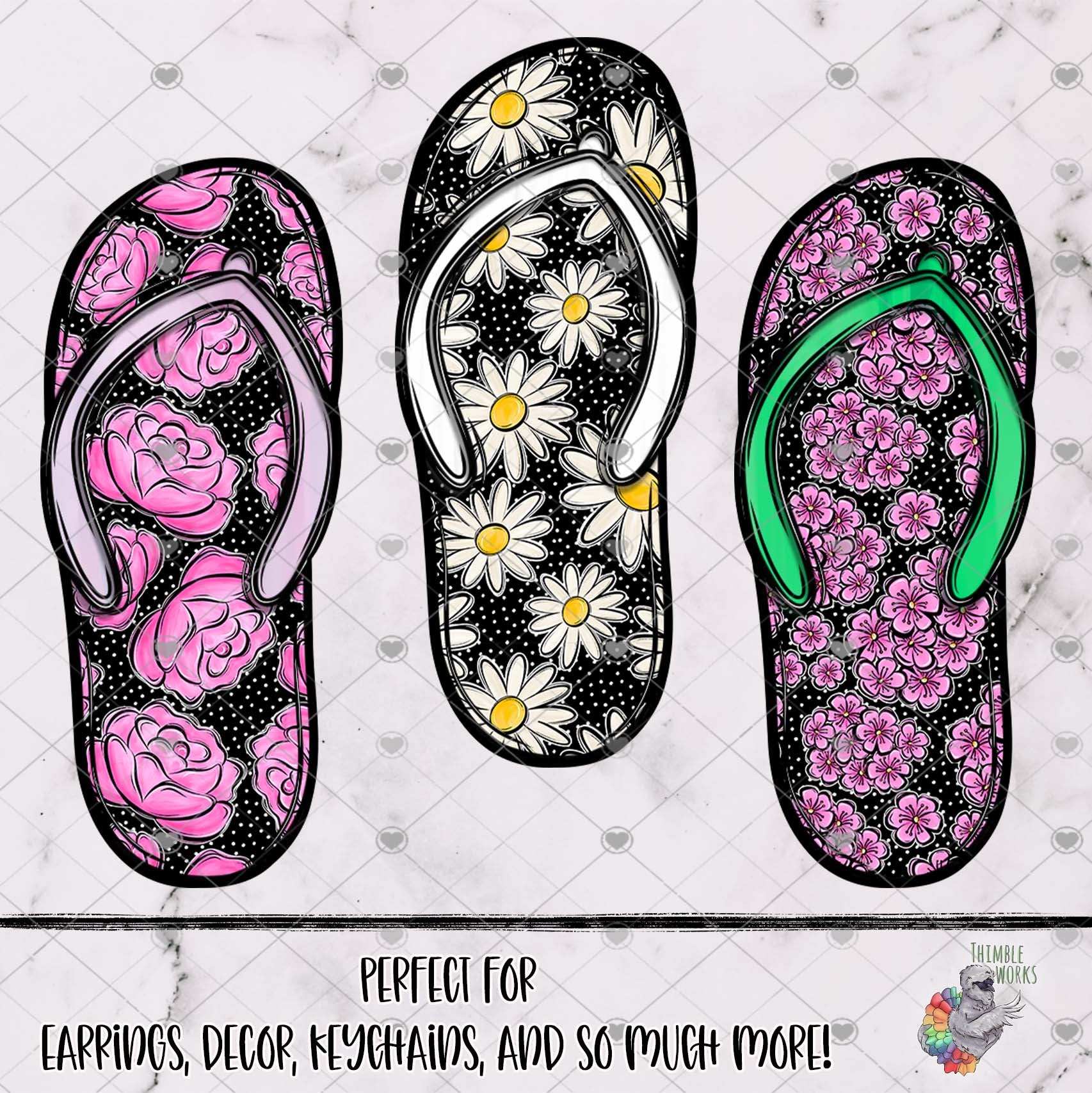 Birth Month Flip Flop Design Bundle 2