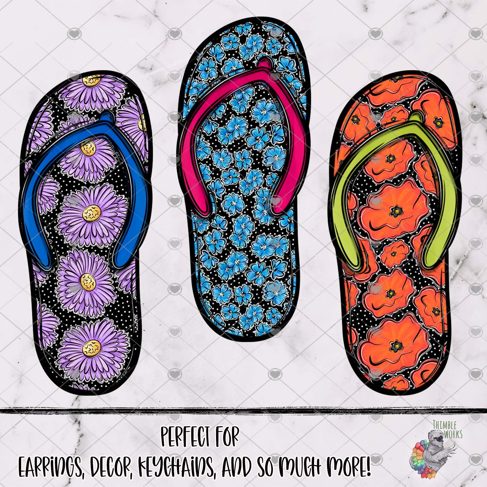 Birth Month Flip Flop Design Bundle 3