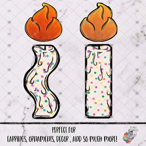 Birthday Party Candle Stick Design Bundle