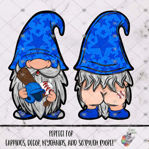Blue Baseball Gnome Design Bundle