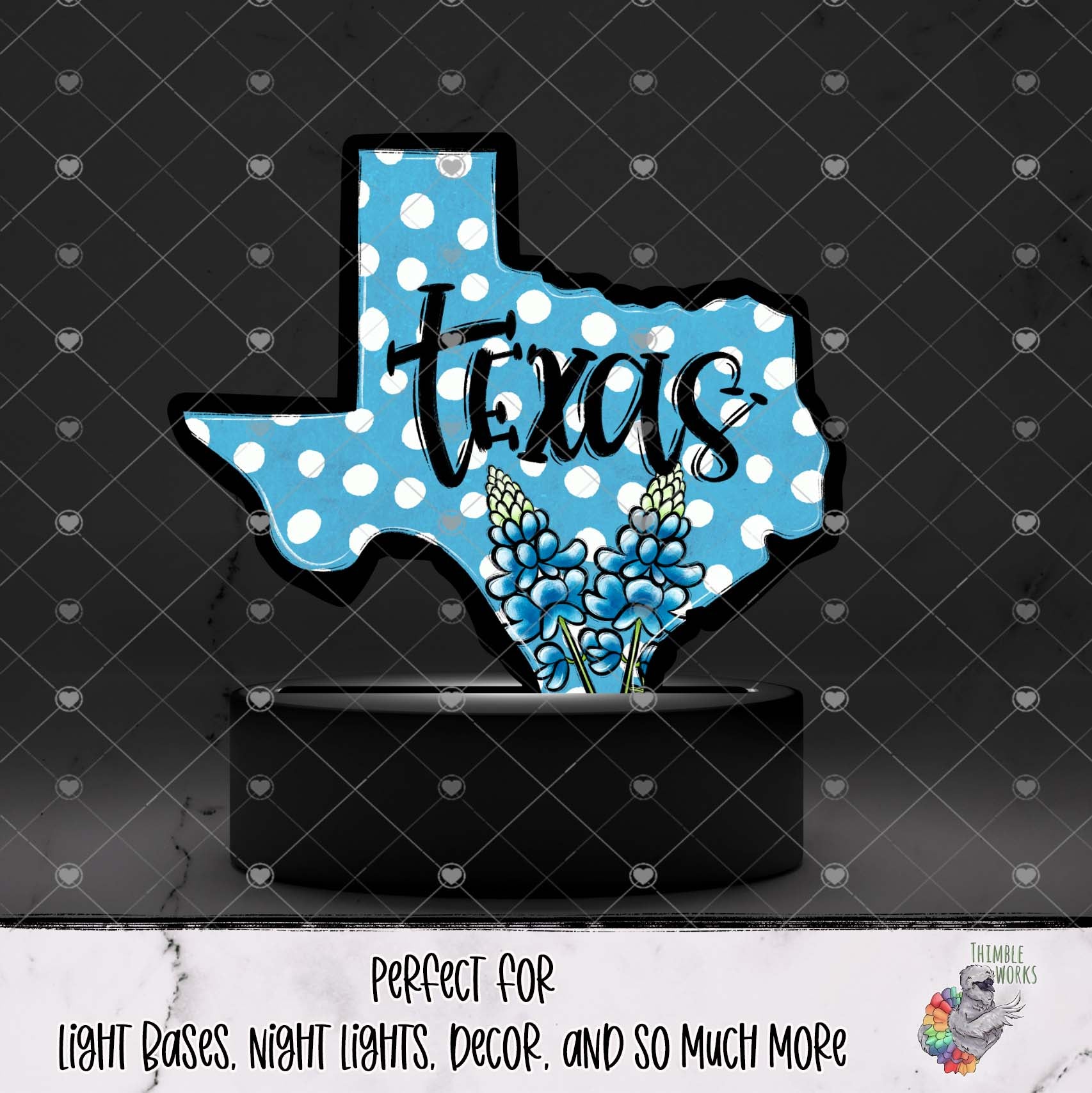 Texas Bluebells State Light Base Design