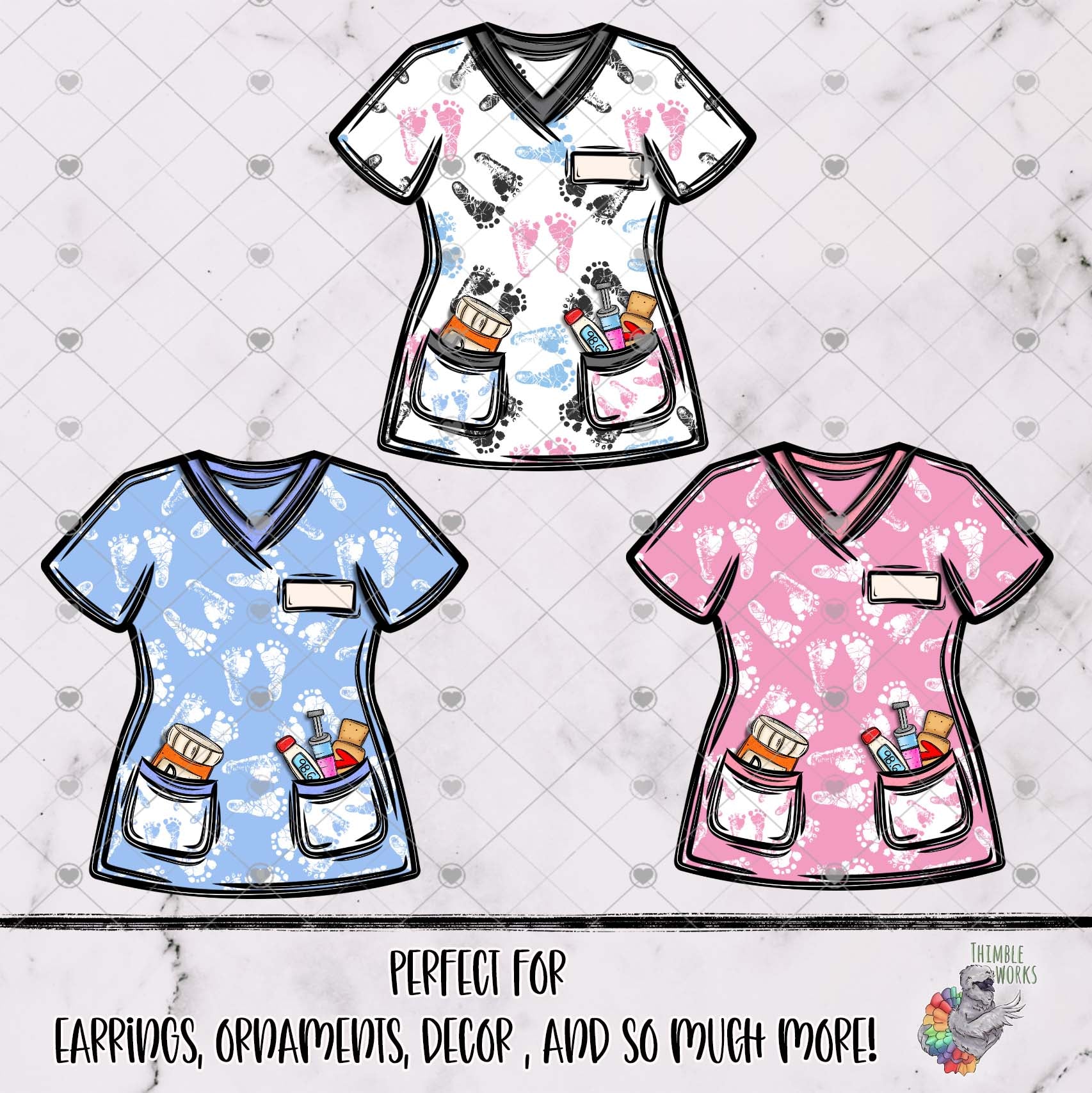 Pregnancy Scrub Top Design