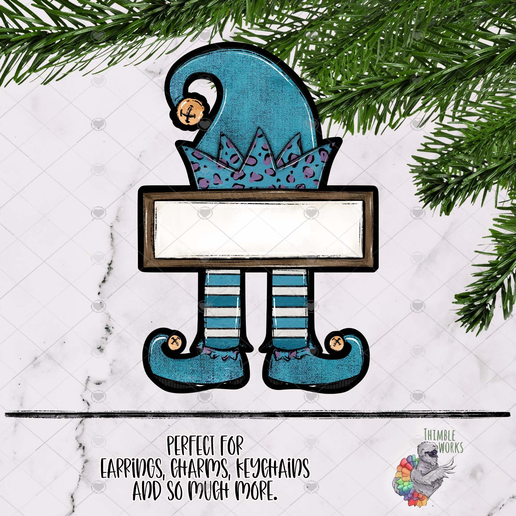 Blue Elf Sign Sublimation Design