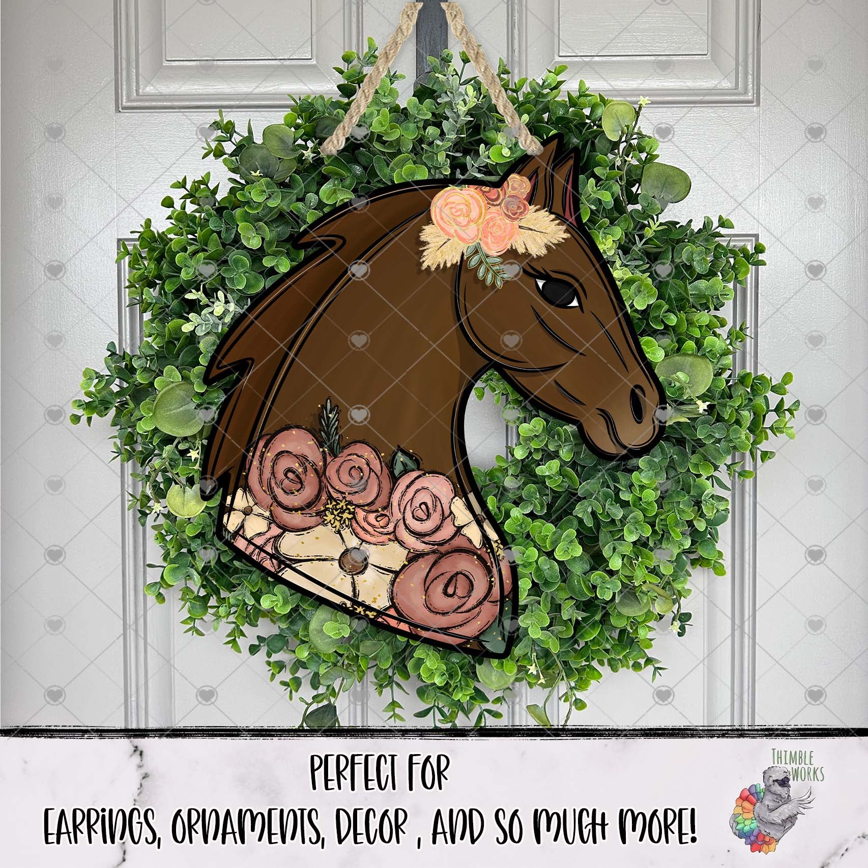 Boho Horse Head Design