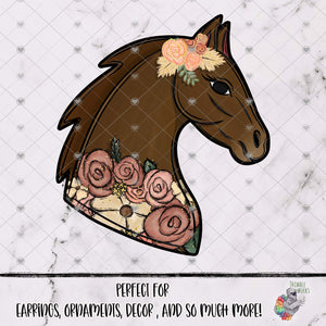 Boho Horse Head Design