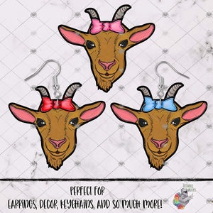 Bow Brown Goat Head Design Bundle