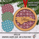 Load image into Gallery viewer, Bow and Poinsettia Plaid Layered Christmas Design
